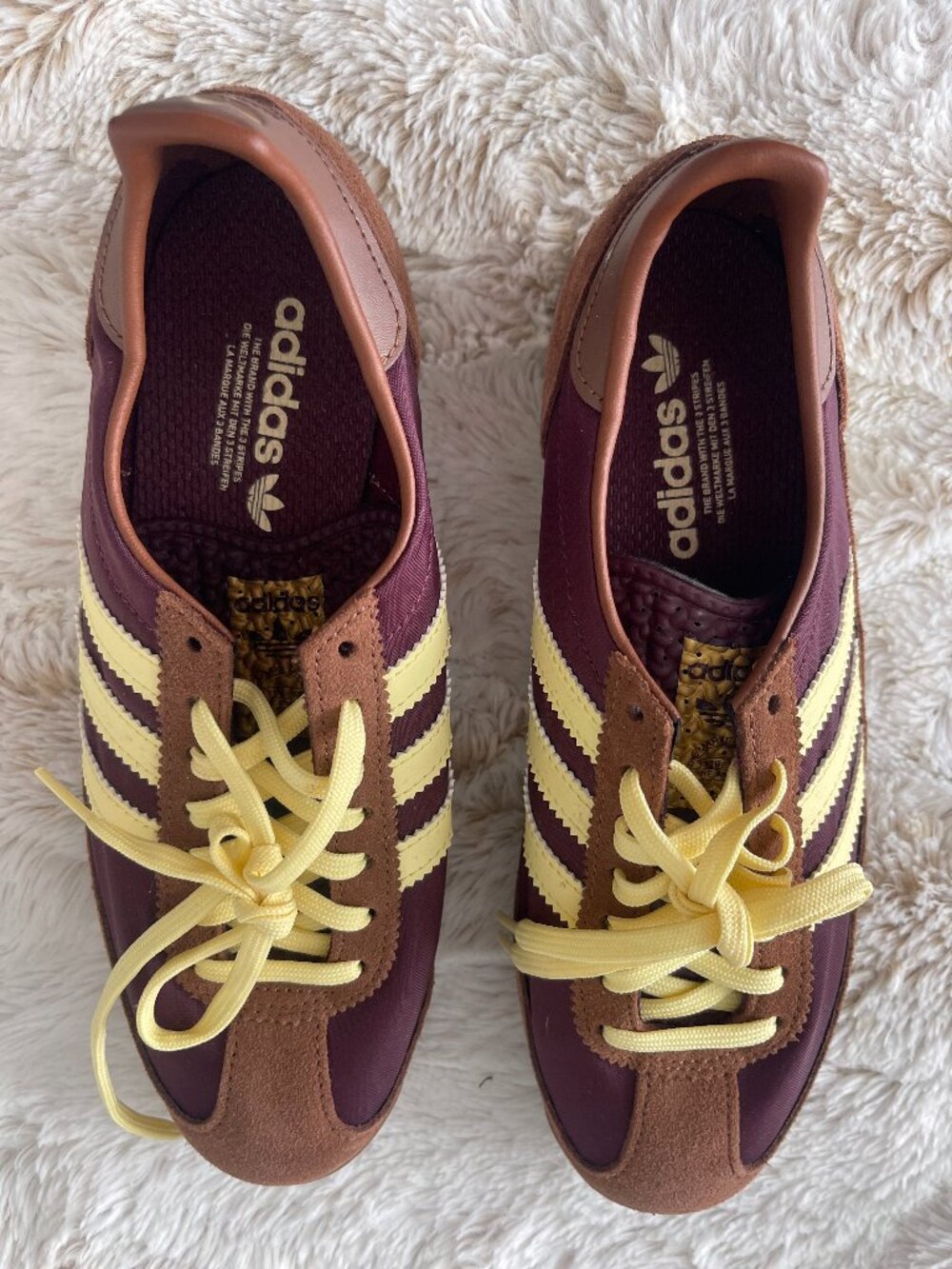 adidas SL 72 OG Shoes in Maroon / Almost Yellow / Preloved Brown men's size 6.5 - Picture 5 of 6